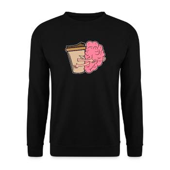 Coffee Drink coffee lovers Coffee drinkers - Unisex Sweatshirt - black - Front - Alina (178cm) & Michal (187cm)