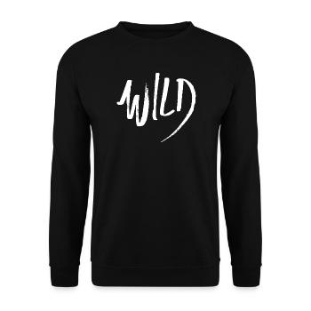 Wild (dark) - Unisex Sweatshirt - black - Front - Alina (178cm) & Michal (187cm)