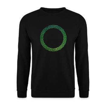 Nœud celtique - Sweat-shirt Unisexe - noir - Devant - Alina (178cm) & Michal (187cm)