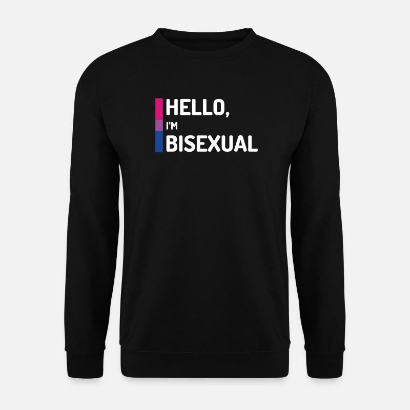 Hello, I'm Bisexual - Unisex Sweatshirt - black