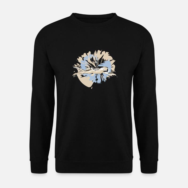 Valentine's Day Swimmer - Unisex Sweatshirt - black