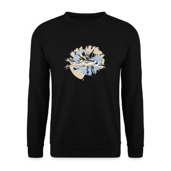 Valentine's Day swimmers in competition - Unisex Sweatshirt - black - Front - Alina (178cm) & Michal (187cm)