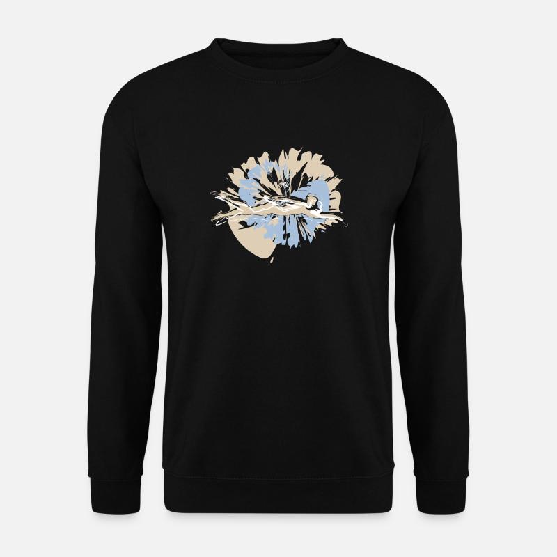 Valentine's Day swimmers in competition - Unisex Sweatshirt - black