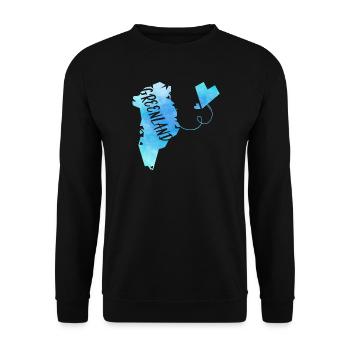 Greenland - Unisex Sweatshirt - black - Front - Alina (178cm) & Michal (187cm)