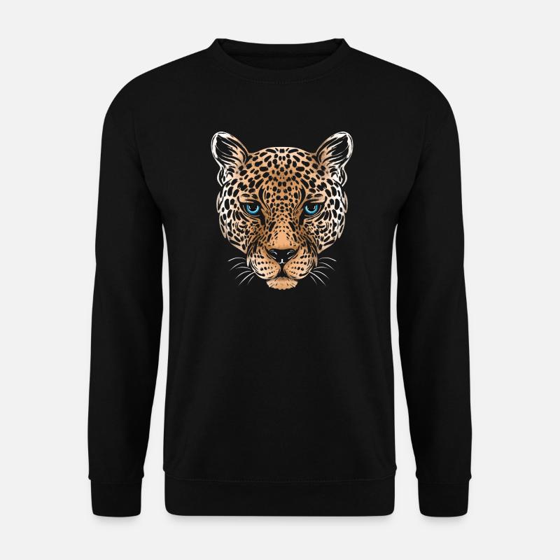 Leopard Gepard Jaguar - Unisex Pullover - Schwarz