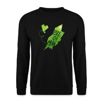 Isle of Man - Unisex Sweatshirt - black - Front - Alina (178cm) & Michal (187cm)