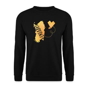 Sardinia - Unisex Sweatshirt - black - Front - Alina (178cm) & Michal (187cm)