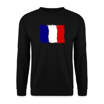 Frankreich, Französisch - Unisex Pullover - Schwarz - Vorne - Alina (178cm) & Michal (187cm)