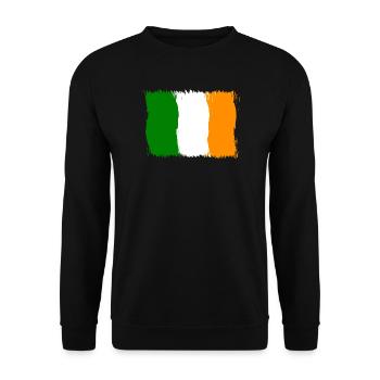 Irlande , Drapeau Drapeau Cadeau - Sweat-shirt Unisexe - noir - Devant - Alina (178cm) & Michal (187cm)