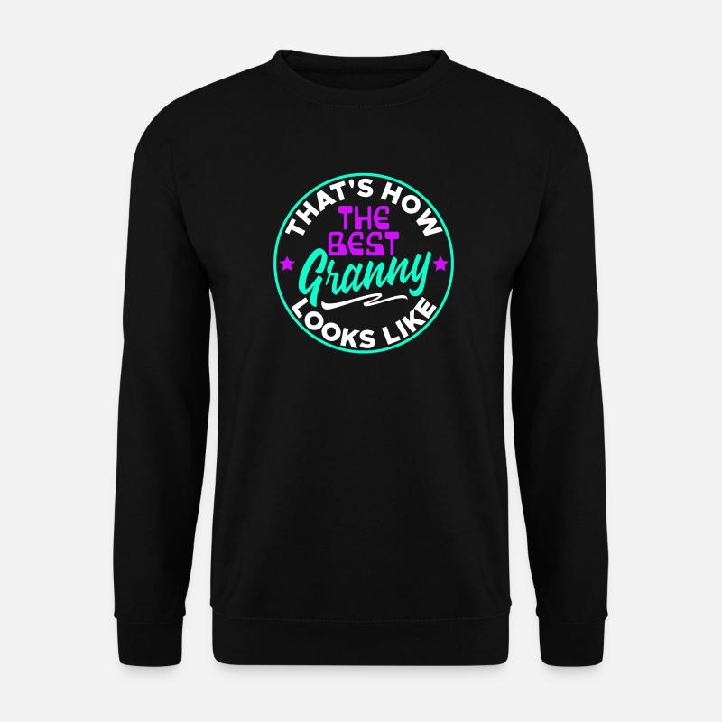 Cool Statement Beste Oma Enkelkind Großmutter - Unisex Pullover - Schwarz