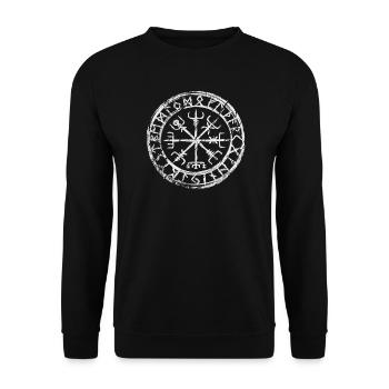 Vegvisir - Sweat-shirt Unisexe - noir - Devant - Alina (178cm) & Michal (187cm)