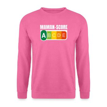 MAMAN-SCORE - Humour Maman - Sweat-shirt Unisexe - rose - Devant