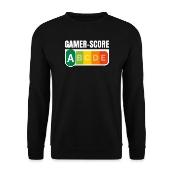GAMER SCORE - Humour noir - Sweat-shirt Unisexe - noir - Devant - Alina (178cm) & Michal (187cm)