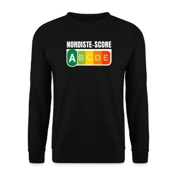 NORDISTE SCORE - Humour noir - Sweat-shirt Unisexe - noir - Devant - Alina (178cm) & Michal (187cm)