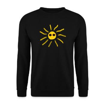 Soleil drôle avec des lunettes de soleil plage d’été - Sweat-shirt Unisexe - noir - Devant - Alina (178cm) & Michal (187cm)