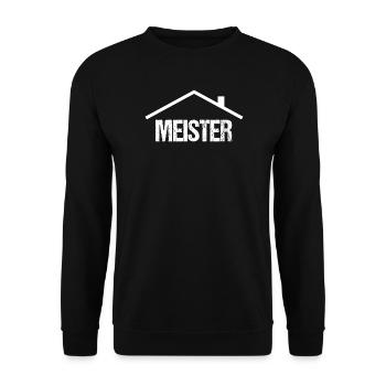 Hausmeister - Unisex Pullover - Schwarz - Vorne - Alina (178cm) & Michal (187cm)