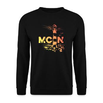 Leuchtturm Farben Ostsee Nordsee Meer See Farben - Unisex Pullover - Schwarz - Vorne - Alina (178cm) & Michal (187cm)