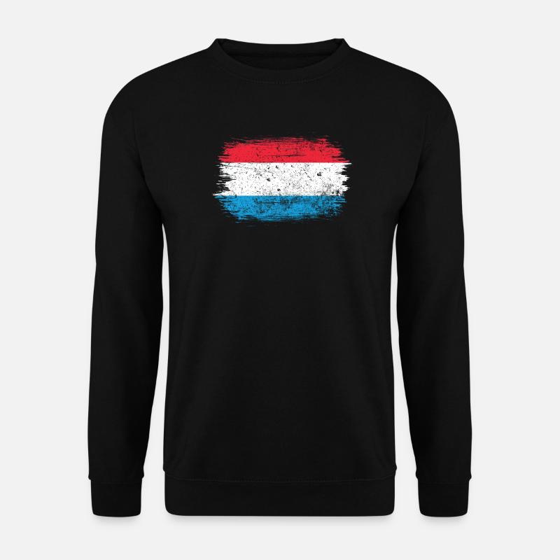 Brushstroke Dutch Flag - Unisex Sweatshirt - black