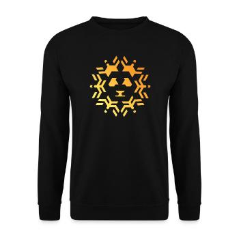 Panda Icon Sun Star Pattern Colors Icon - Unisex Sweatshirt - black - Front - Alina (178cm) & Michal (187cm)
