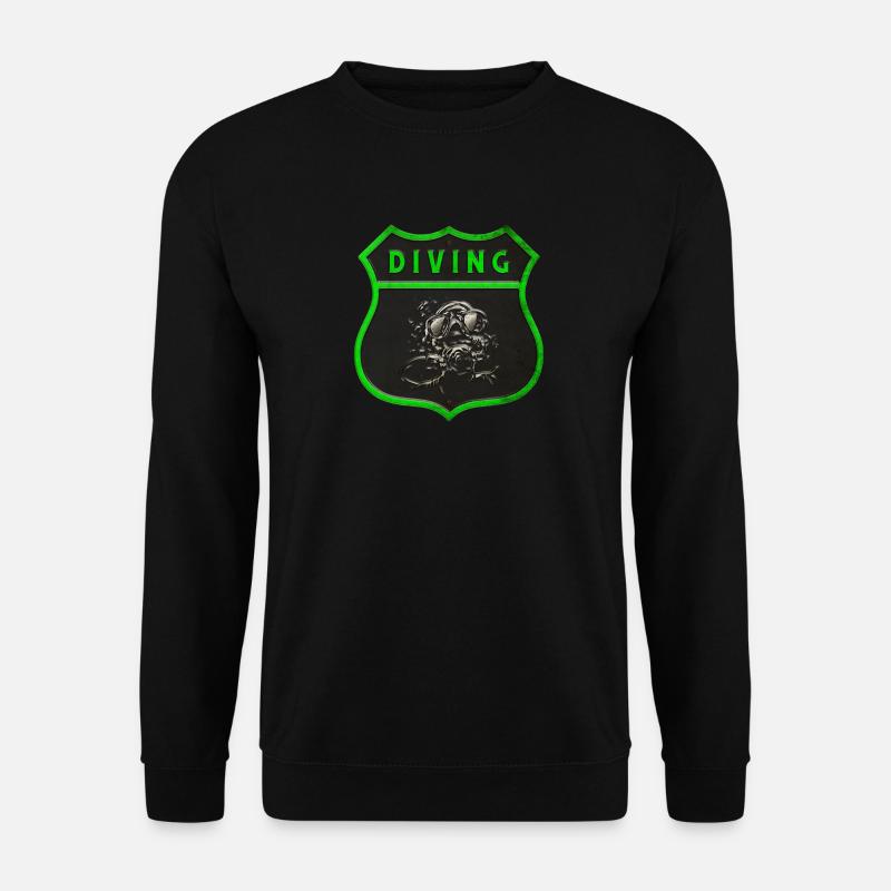 Taucher Wappen Design - Unisex Pullover - Schwarz