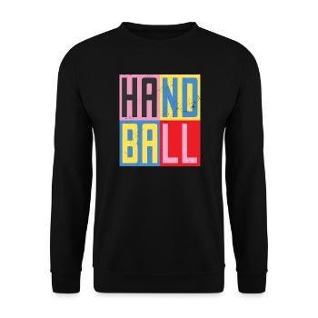Design Handball - Sweat-shirt Unisexe - noir - Devant - Alina (178cm) & Michal (187cm)