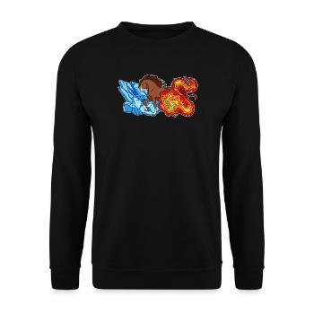 Cool Icelandic Horses Gallop Stallion Horses Horse Fool - Sweat-shirt Unisexe - noir - Devant - Alina (178cm) & Michal (187cm)