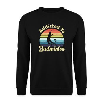Badminton - Unisex Pullover - Schwarz - Vorne - Alina (178cm) & Michal (187cm)