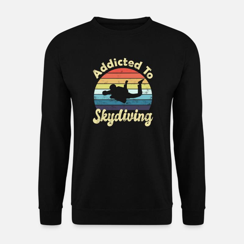 Skydiving Skydivers - Unisex Sweatshirt - black