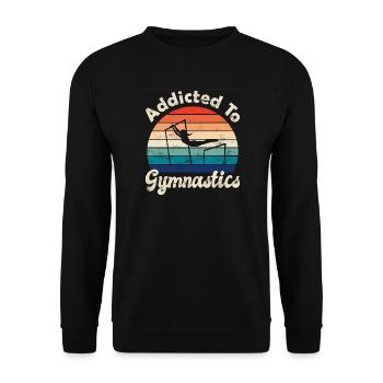 Artistic gymnastics Gymnastics - Unisex Sweatshirt - black - Front - Alina (178cm) & Michal (187cm)