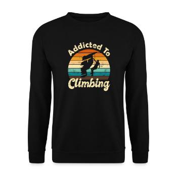 Klettern Felsklettern - Unisex Pullover - Schwarz - Vorne - Alina (178cm) & Michal (187cm)