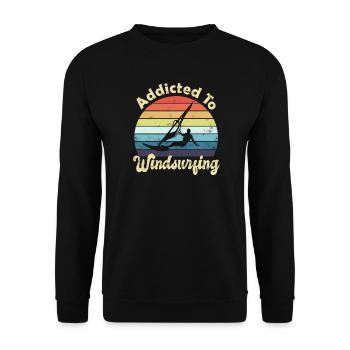 Windsurfen Windsurfer - Unisex Pullover - Schwarz - Vorne - Alina (178cm) & Michal (187cm)