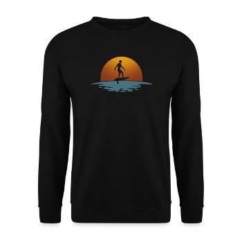 Hydrofoil Surfing Surf Surfer Hydrofoil Surfen - Unisex Sweatshirt - black - Front - Alina (178cm) & Michal (187cm)