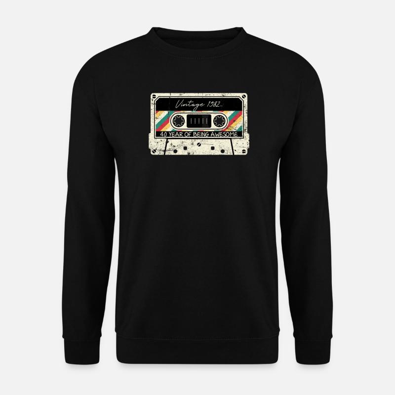Millésime 1982 Cassette 40ème - Sweat-shirt Unisexe - noir