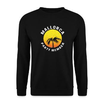 MEMBRES DU PARTI DE MAJORQUE - Sweat-shirt Unisexe - noir - Devant - Alina (178cm) & Michal (187cm)