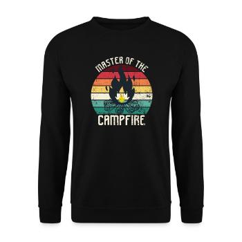 Maître du feu de camp - Sweat-shirt Unisexe - noir - Devant - Alina (178cm) & Michal (187cm)