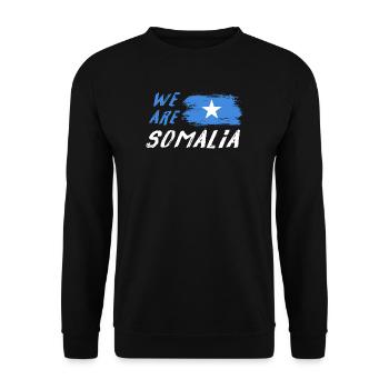 Nous sommes la Somalie - Sweat-shirt Unisexe - noir - Devant - Alina (178cm) & Michal (187cm)