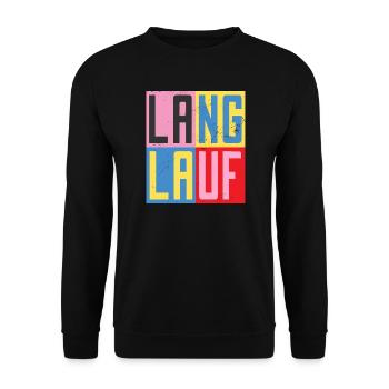 Cross-country design - Unisex Sweatshirt - black - Front - Alina (178cm) & Michal (187cm)