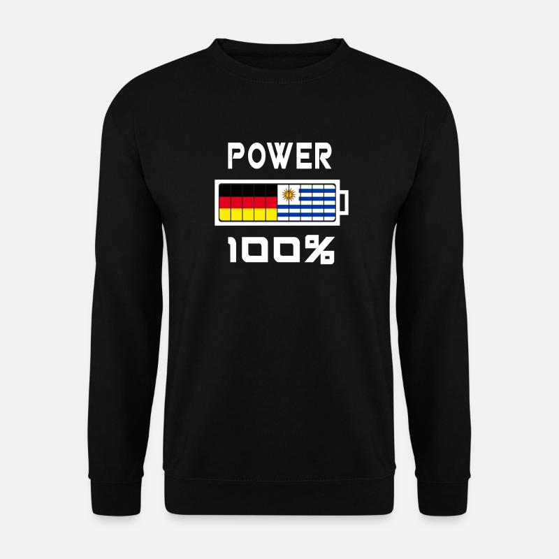 Germany and Uruguay Power 100% - Unisex Sweatshirt - black