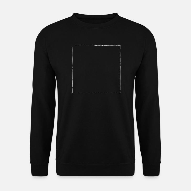 Frame brush frayed | Vectorgraphic - Unisex Sweatshirt - black