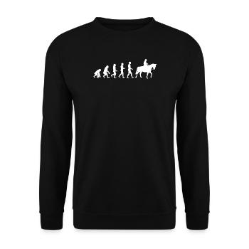 Chevaux vintage Chevaux islandais Cheval Amour Étalon - Sweat-shirt Unisexe - noir - Devant - Alina (178cm) & Michal (187cm)