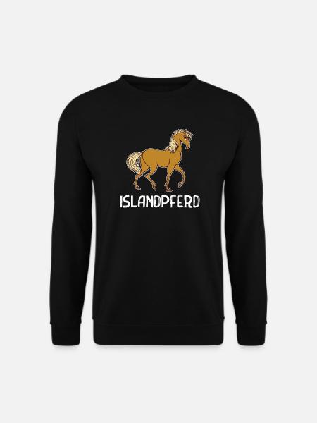 Islandpferde Spruch Pferde Haflinger Pferdefan - Unisex Pullover - Schwarz