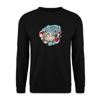 Verrückter Hühnerhaufen - Unisex Pullover - Schwarz - Vorne - Alina (178cm) & Michal (187cm)