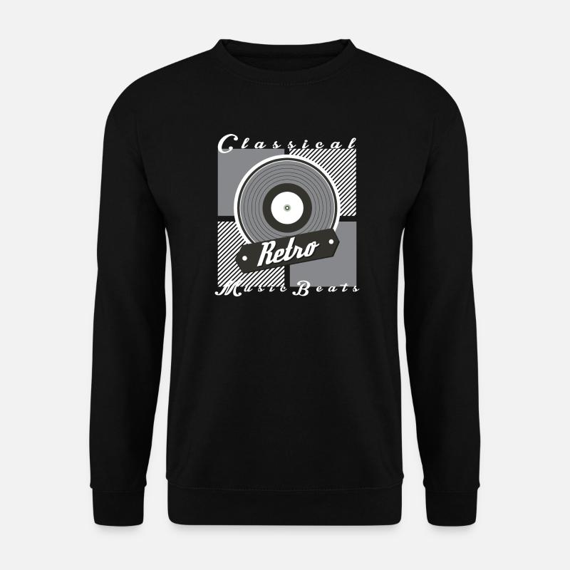 Retro Musik - Unisex Pullover - Schwarz