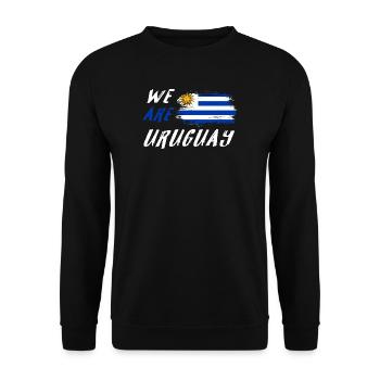 nous sommes l'Uruguay - Sweat-shirt Unisexe - noir - Devant - Alina (178cm) & Michal (187cm)