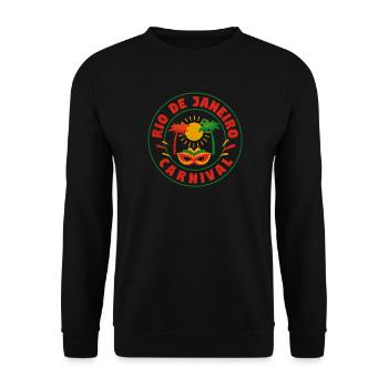 Spectacle du masque du Carnaval de Rio - Sweat-shirt Unisexe - noir - Devant - Alina (178cm) & Michal (187cm)