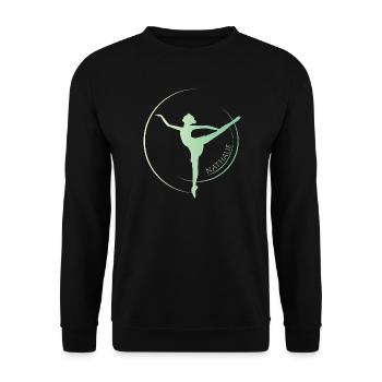 Nathalie Tanz Shirt - Unisex Pullover - Schwarz - Vorne - Alina (178cm) & Michal (187cm)
