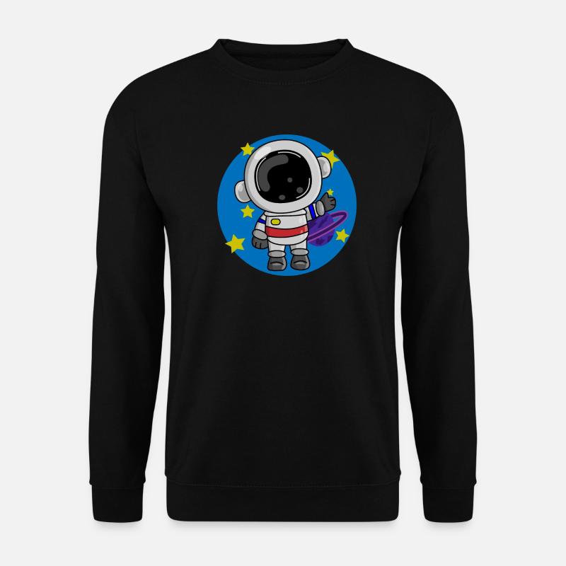 Astronaut, Kosmos, Spaceman - Unisex Pullover - Schwarz