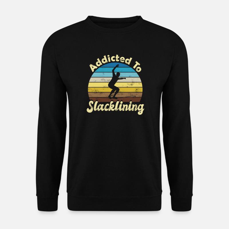 Slackline Slacken Slacklining - Unisex Sweatshirt - black