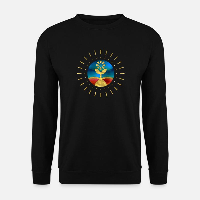 Flower Sun Fun - Unisex Pullover - Schwarz