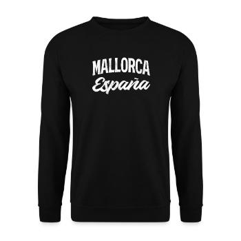 Mallorca Spanien Retro Flair - Unisex Pullover - Schwarz - Vorne - Alina (178cm) & Michal (187cm)